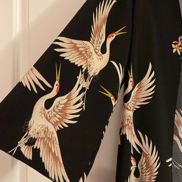 Open front duster - Bird design - Picture 3 of 8